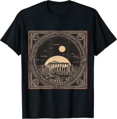 Pompeii Volcano T-Shirt - Italian Souvenir from the Roman Empire