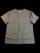 Dickies Scrub Top Women  s Small Gray Style 86706 New W/O Tag
