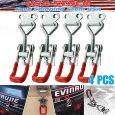 4 Heavy Duty Steel Toggle Latch Catches Adjustable Lock Clamp For Boxes Case New