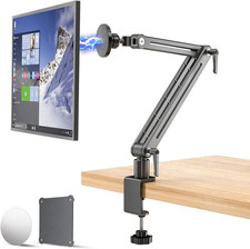 Jakeko Strong Magnetic Portable Monitor Desk Clamp - 75mm up to 18.4, Black