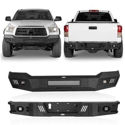 OFF-ROAD FRONT REAR BUMPER ASSEMBLY W/LED SPOTLIGHTS FOR 2007-2013 TOYOTA TUNDRA