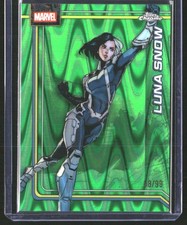 2026 Topps Chrome Marvel #132 Luna Snow Green RayWave Refractor /99