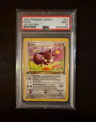 Pokémon 1999 Jungle 1st Edition Eevee 51/64 PSA 9 MINT
