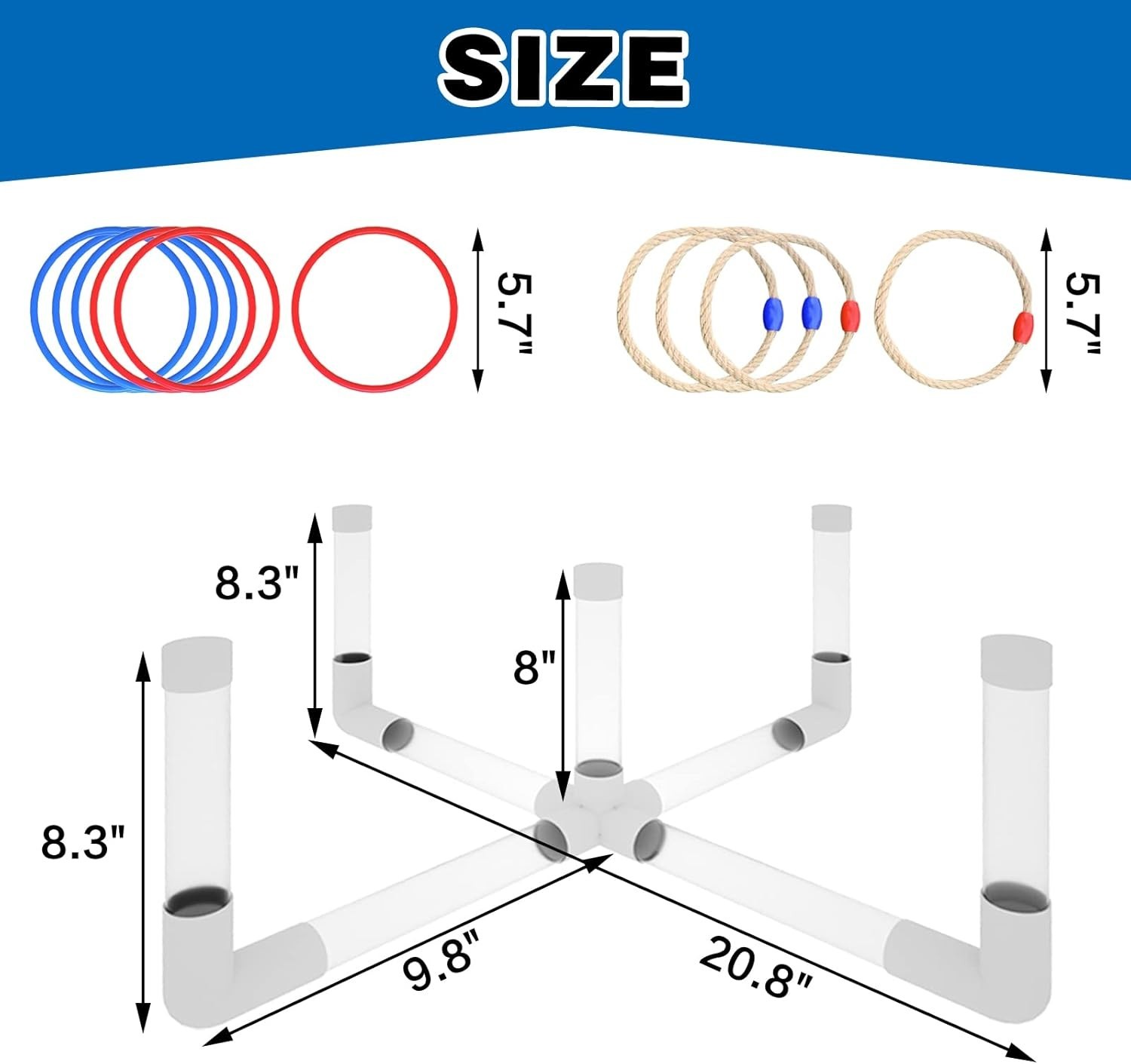 Light-Up Ring Toss Set for All Ages