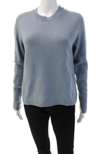 Vince Unisex Light Blue Pullover Sweater Wool Cashmere Blend Size S