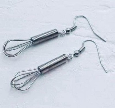 New Super Adorable Whimsical 3D Kitchen Whisks EarringsPerfect Gift  