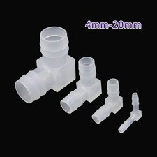 4mm-20mm L-shaped Joint Hose Pipe Tube Plastic Right Angle Connector Joiner