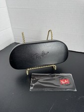 Ray-Ban Hard Case Black Genuine Clamshell Glasses/Sunglasses W/New Cloth