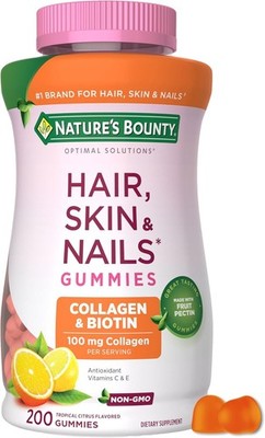 Nature's Bounty Optimal Solutions Hair, Skin and Nails Collagen Pectin Gummies