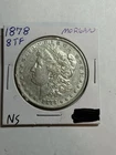 1878 8TF Morgan Silver Dollar AU Details Tough Variety