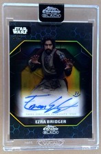 Ezra Bridger 2024 Topps Chrome Black Star Wars ALS-EE Autographs Gold