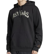 adidas Men's Codes Camouflage Linear Graphic Hoodie Size Large