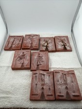 Vintage Rubber Casting Molds For Toy Soldiers Set Of 4