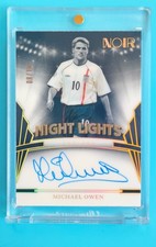 2024-25 Panini Noir England Michael Owen Night Lights Auto 8/10