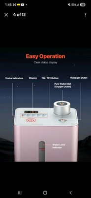 #ad #ad Hydrogen Inhalation Machine 99.99% High Purity 180ml min Portable Hydro $299.99
