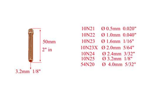 31pcs Torcia Per Saldatura TIG Lente A Gas Tozza #12 Tazze Resistenti - Foto 6