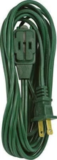 9' Indoor Green 3 Outlet Plug 16/2 Electric Power Extension Cord Cube Triple Tap