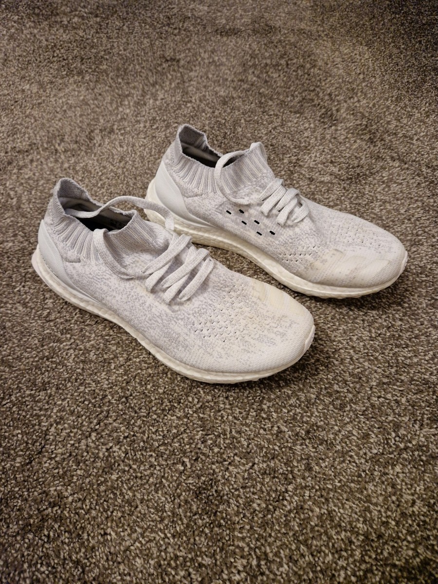 ultra boost uncaged grey on feet