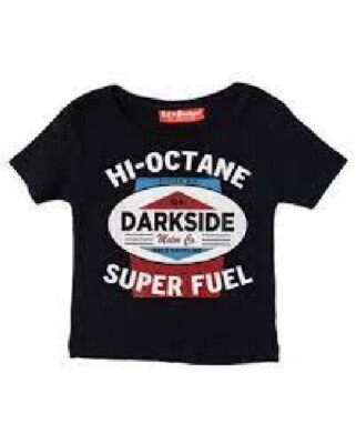 Hi Octane cooles schwarzes Kinder-T-Shirt 6-7 JAHRE Darkside Kleidung neu mit Etikett Ausverkauf