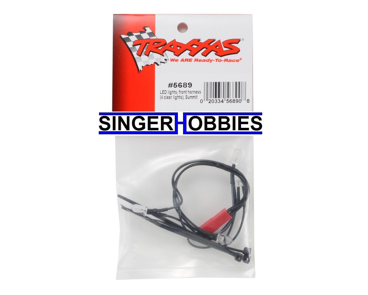 Traxxas 5689 LED Lights Front Harness Summit (1)/ Wire Clip (1