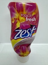 Rare HTF Zest Tropical Fresh Moisturizing Body Wash Energizing 18 Fl Oz