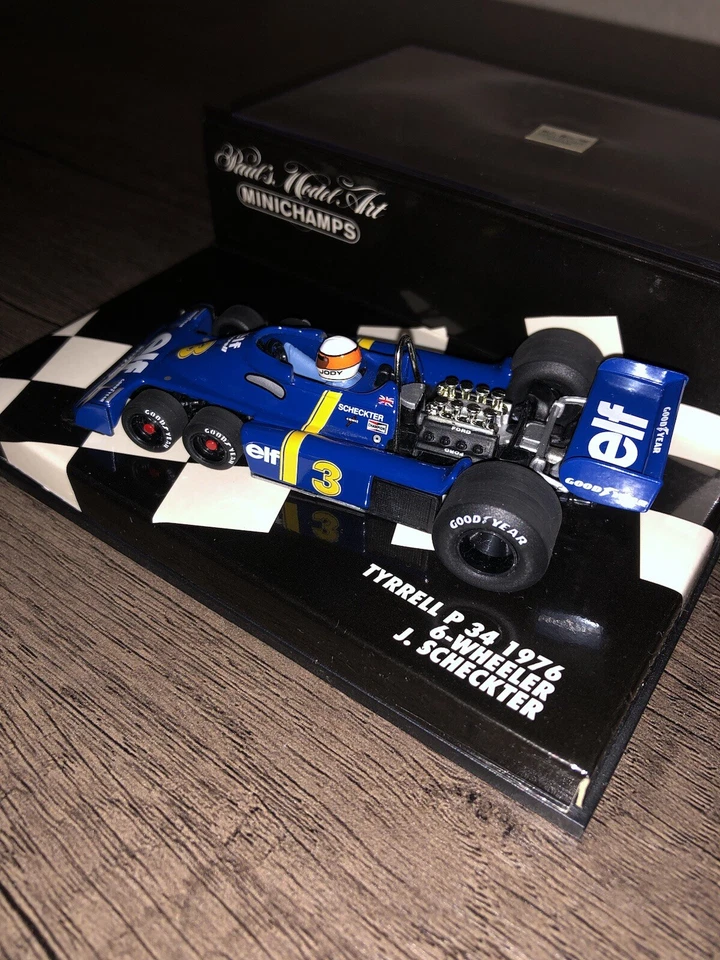 Minichamps 1976 - Tyrrell Ford P34 - Jody Sheckter - 6 rodas  - Imagem 2 de 4