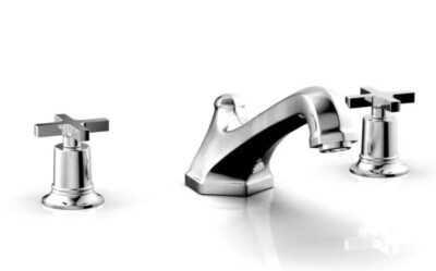 Phylrich 501-40/026 HEX Modern Tub Faucet Cross Handles In Polished Chrome