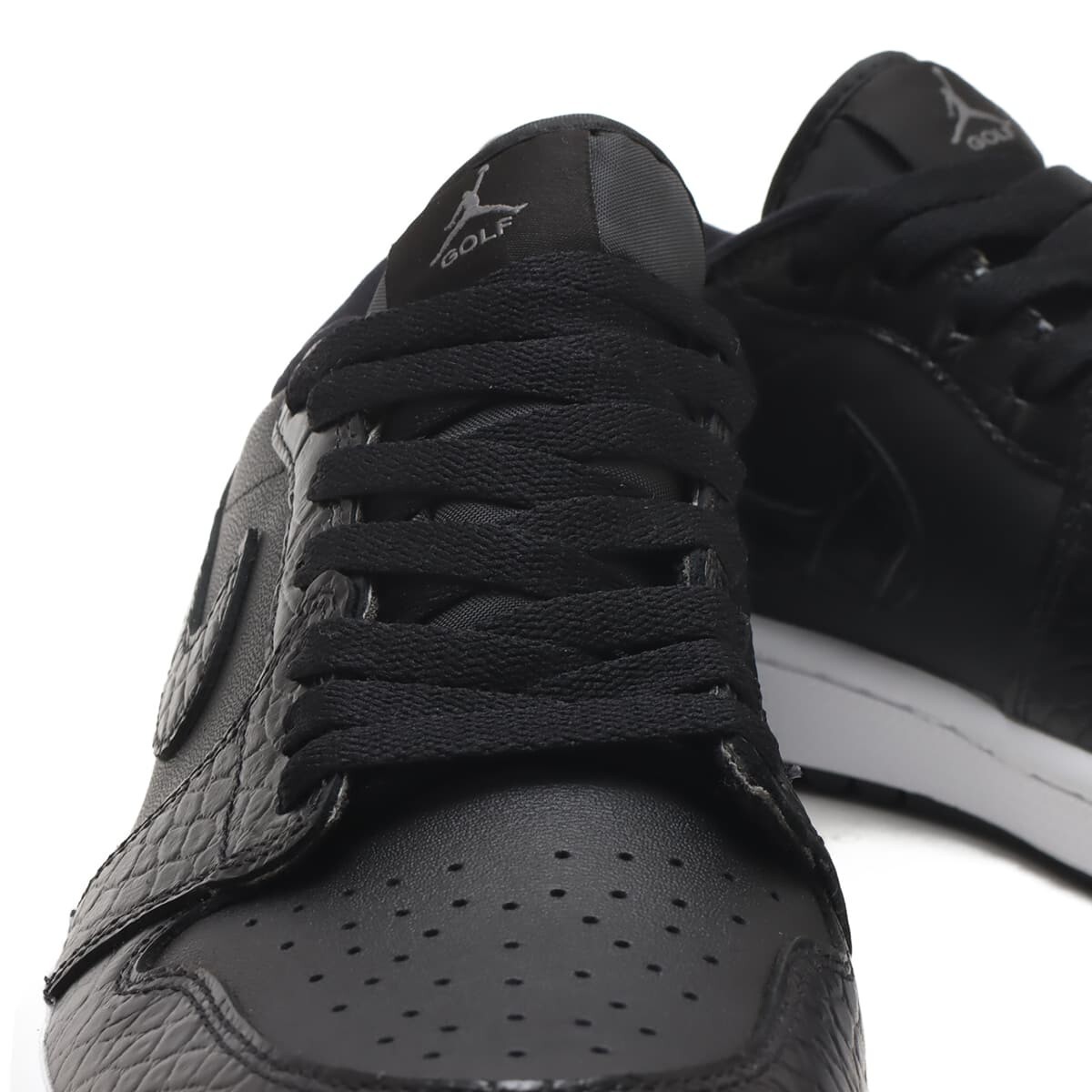 Nike Air Jordan 1 Low Golf DD9315-003 Black Crocodile Skin Men's