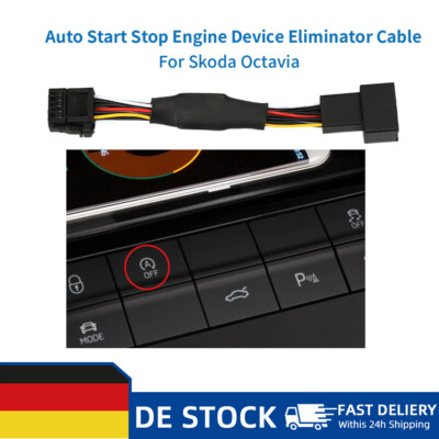 Car Start Stop Engine System Control Cable Disable Plug For VW Skoda Octavia New