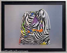 Gymnastics Leotard Grip Bags / Zebra Splash Gymnast Birthday Goody Bag