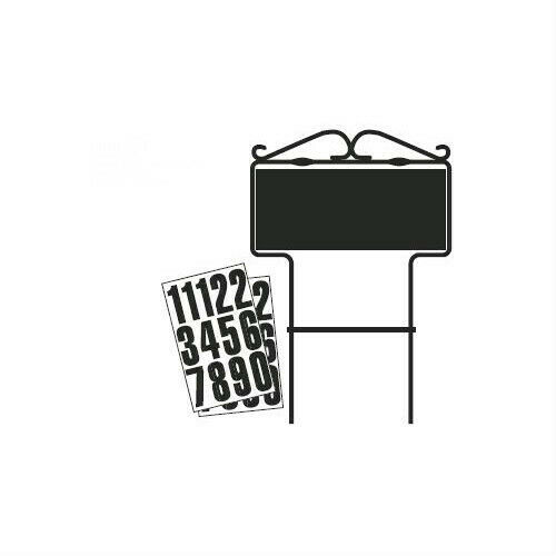 Hy-Ko 500-GF House Numbering Kit Large Numbers & Letters Lawn Marker Stand