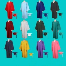 Unisex Graduation Gown University Academic Bachelors Robe Choir Preachers