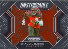 Shaquil Barrett 2020 Panini Prizm Football NFL Unstoppable Insert Chrome Card #5