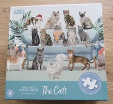 Professor Puzzle THE CATS 1000 Piece Jigsaw Puzzle With Poster Complete