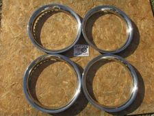 15" Standard Chrome Plated Stainless Steel Trim Rings, Beauty Rings -4- 4503