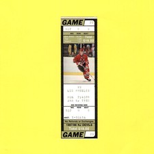Ken Baumgartner NHL Debut & 1st Fight Ticket Stub Los Angeles Kings Shanahan