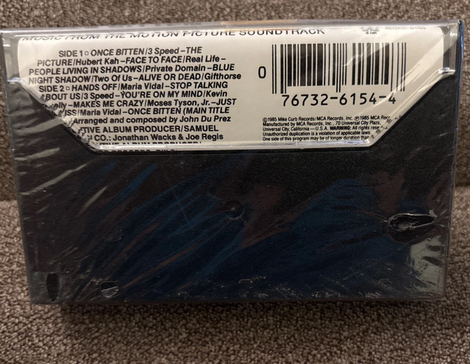 Once Bitten: Music From The Motion Picture Soundtrack Audio Cassette SEALED - Image 2 of 3