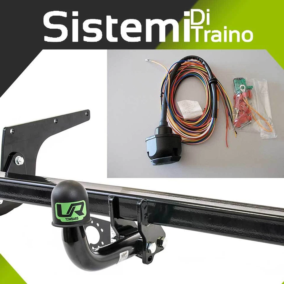 UMBRA RIMORCHI GANCIO TRAINO FISSO PER TOYOTA LAND CRUISER 120/125 2003-2008 KIT 13P