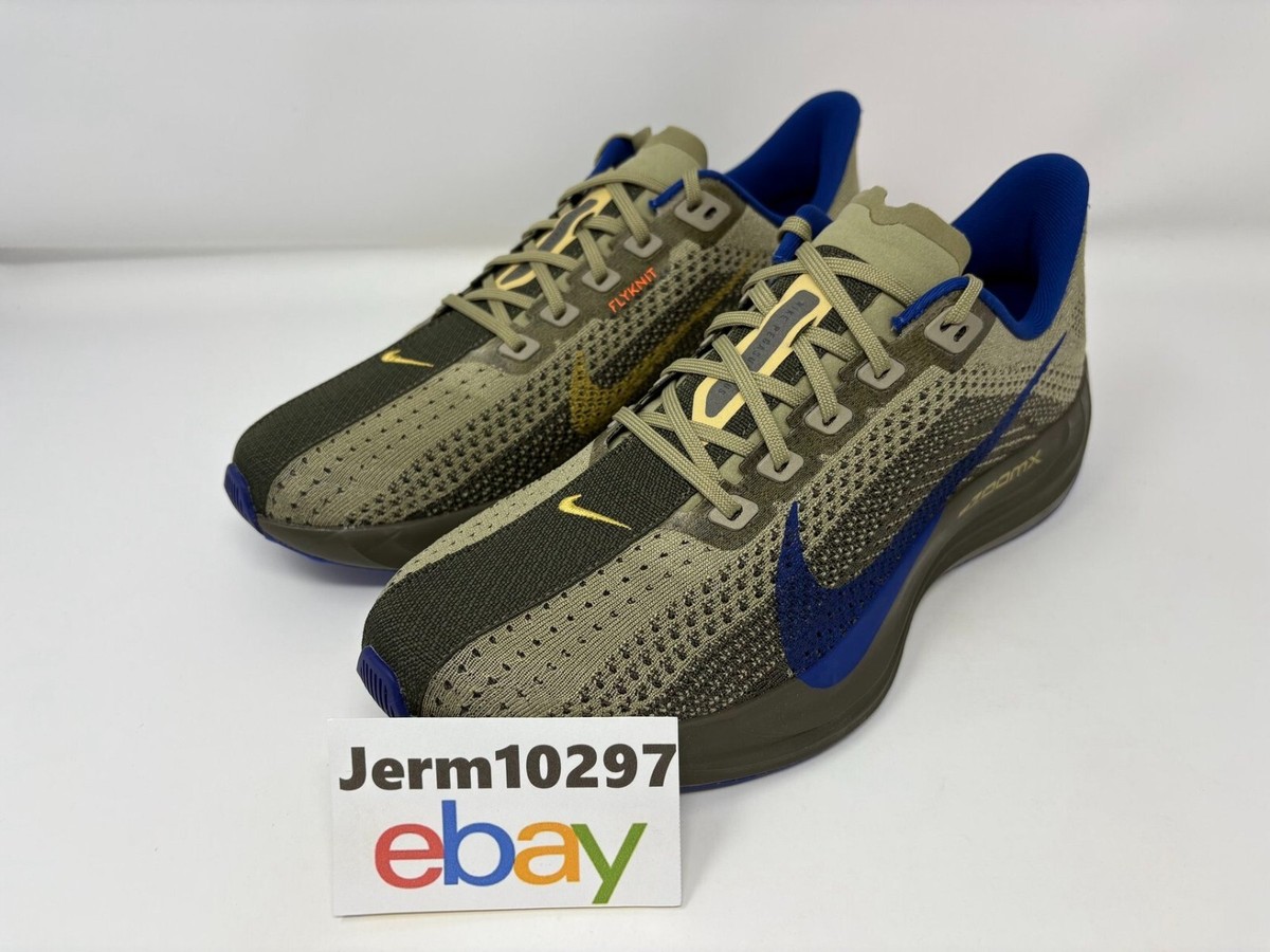 New Men's Nike Pegasus Plus Running Shoes Khaki Blue #HQ3221 325 MSRP $180