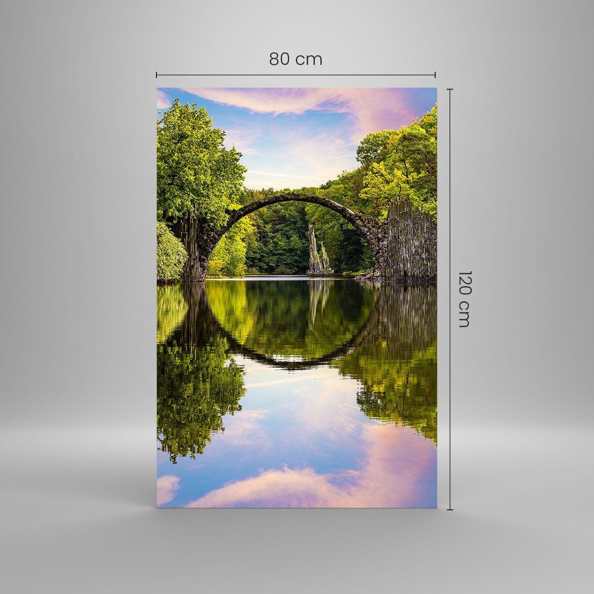 Impression sur Verre 80x120cm Tableaux Image Photo r servoir poligon