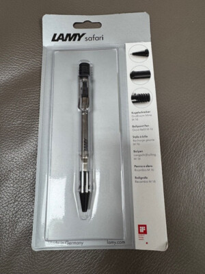 NEW LAMY Safari BALLPOINT Pen  MADE IN GERMANY VISTA CLEAR 212 SEALED