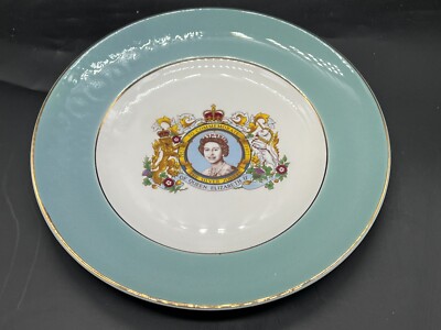 VINTAGE QUEEN ELIZABETH SILBER JUBILÄUM KUCHEN SANDWICHPLATTE UK KÖNIGREICH
