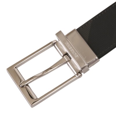 BURBERRY Belt Men MB LOUIS 35 RVS BRT Reversible Width 3.5cm