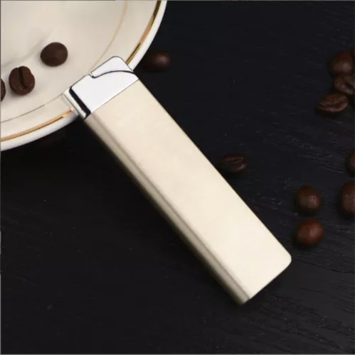 Ultra Thin Refillable Butane Lighter Small Metal Windproof Jet Torch Gas Lighter - Picture 31 of 42