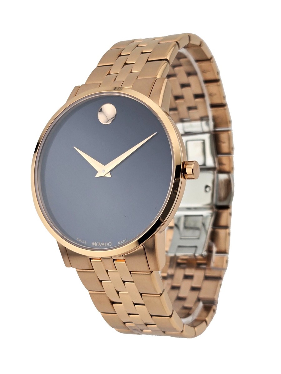Movado Watch Gold Tone Museum Piece Movado Museum Classic Yellow Gold-Tone Black Dial Watch  main image 4