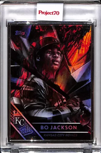 2021 TOPPS PROJECT 70 #674 BO JACKSON BY MIKAEL B. P70 AP SILVER FRAME 02/51