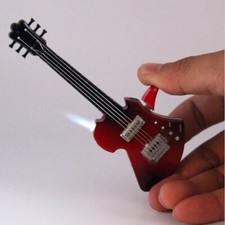 Guitar Design Jet Flame Cigarette Light Wind proof Reusable