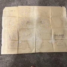 Vintage Blue Print Housing Plan For Retirement Community VILLAGES , NJ