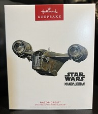 2022 Hallmark STAR WARS MANDALORIAN RAZOR CREST Ornament New   NO Batteries