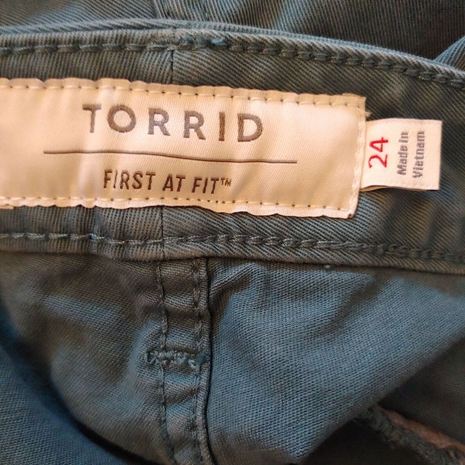 Torrid first at fit teal shorts torrid size 24 - image 7
